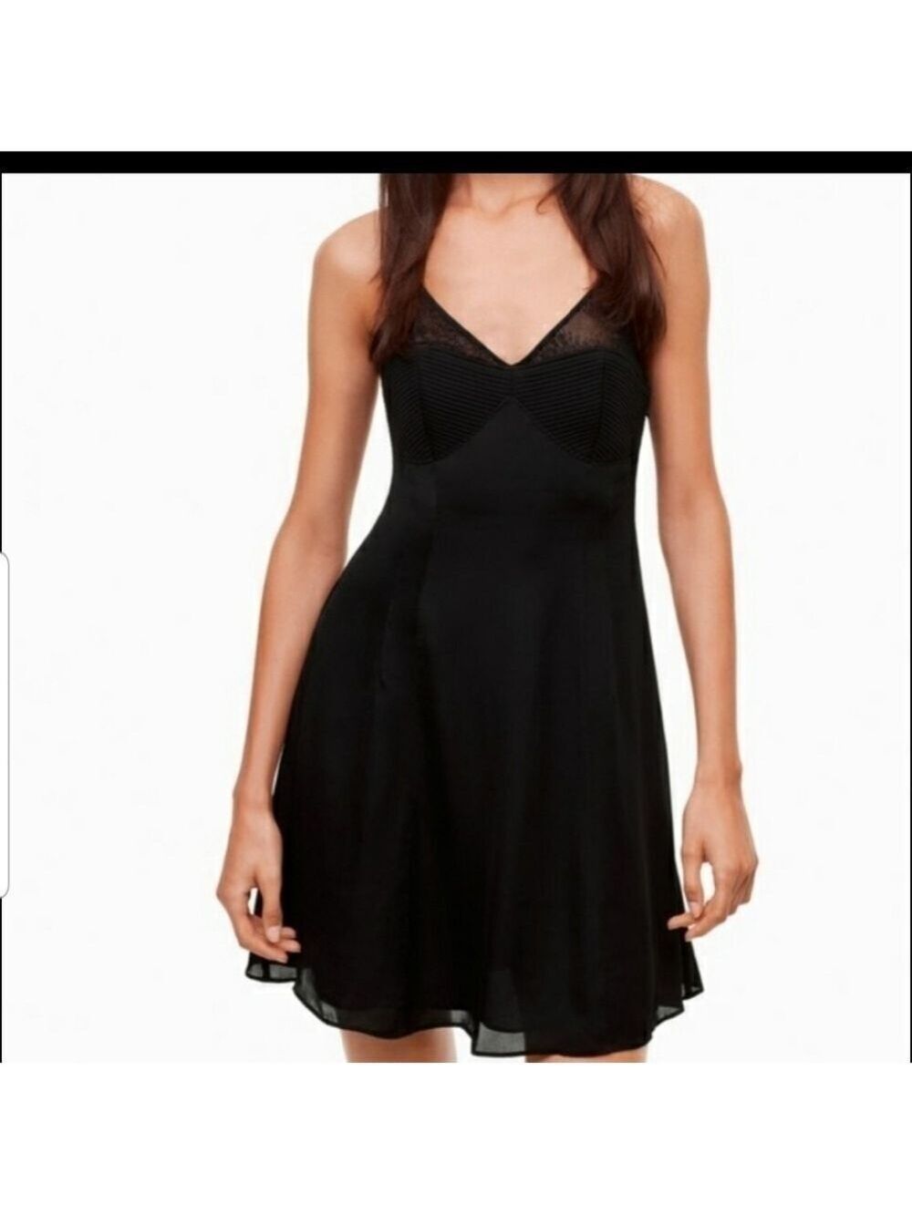 TALULA Bustier Crisscross Back Spaghetti Dress